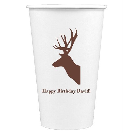 Deer Buck Paper Coffee Cups